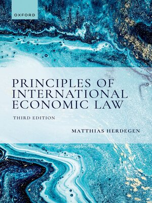cover image of Principles of International Economic Law, 3e